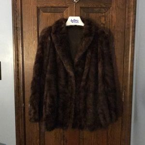 Real Mink Piece Fur Coat